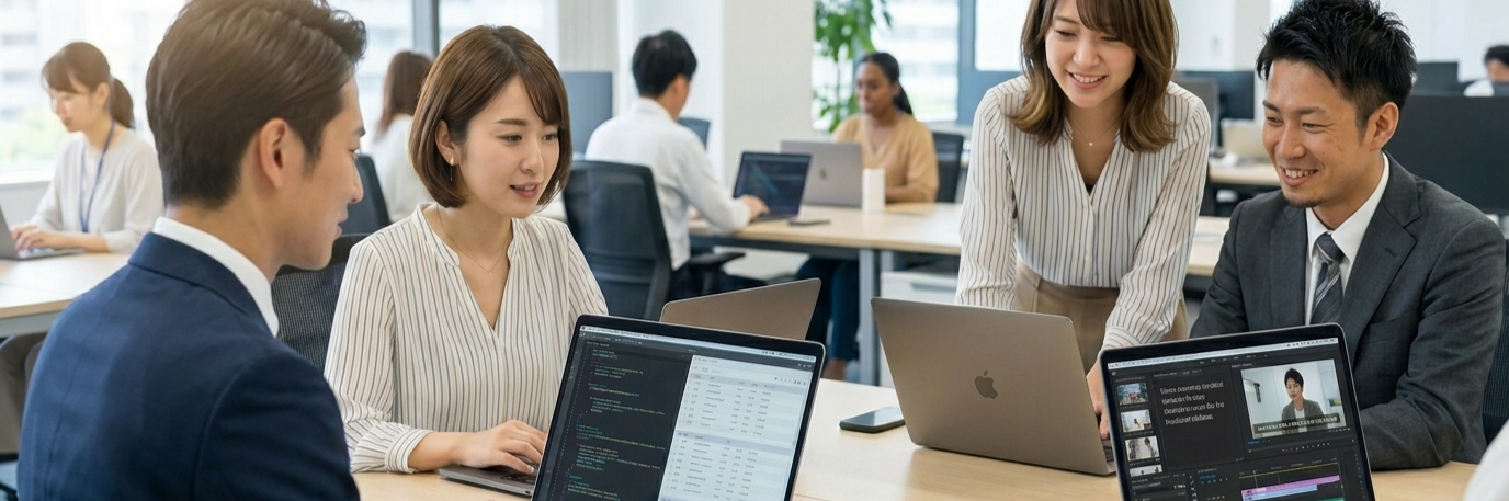 間接業務の非効率を生成AIで解決し、3カ月で9500時間を削減 のプロジェクト概要図解