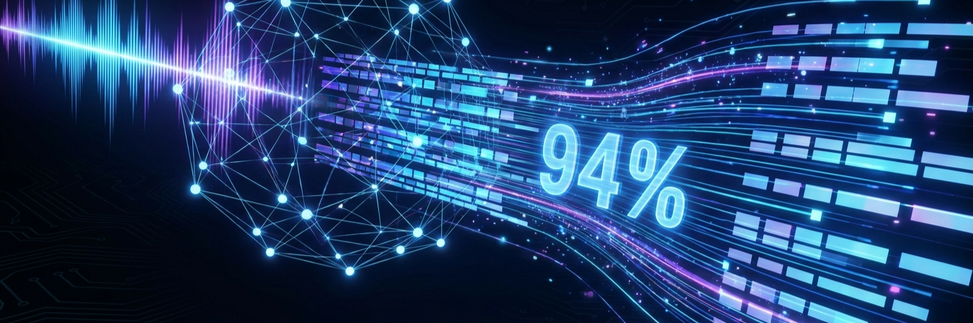 AIで生放送中の字幕をリアルタイム付与。認識精度94％を達成 のプロジェクト概要図解