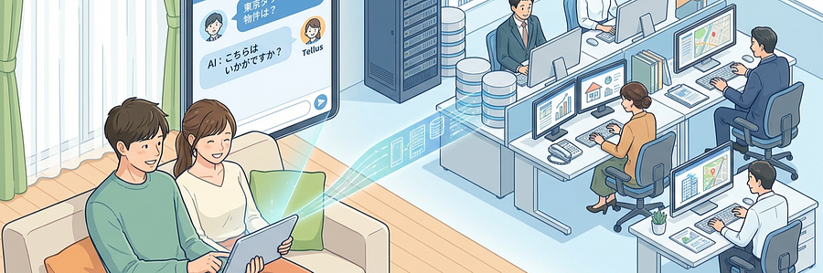 不動産探しの悩みを生成AIチャットで解決し、24時間プロ水準の接客を実現