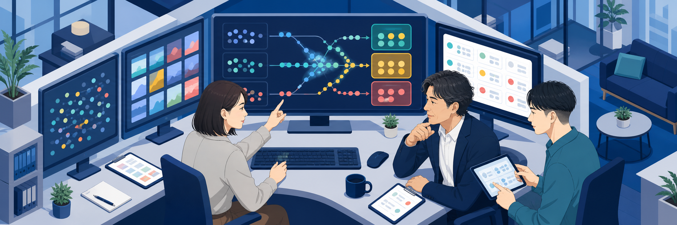 SNS広告の配信先選びをAIで自動化し、管理工数を約75%削減した運用 のプロジェクト概要図解