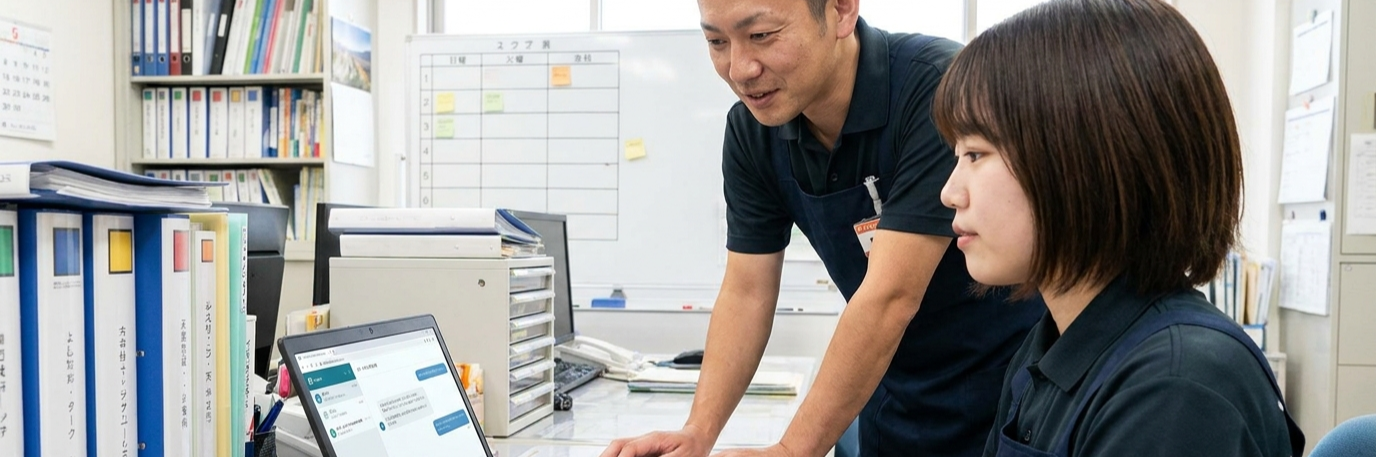 接客マニュアルを生成AIでチャット化し、新人スタッフの業務習熟スピードを向上 のプロジェクト概要図解