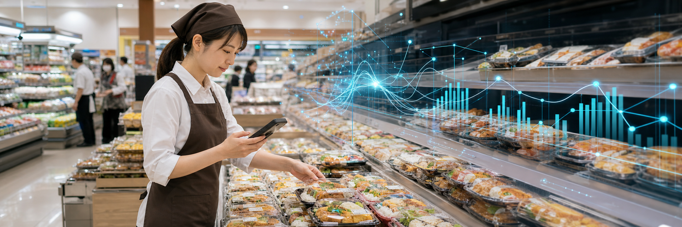 スーパーのオーケーが購買データ基盤をクラウド移行、ほぼリアルタイムの分析へ のプロジェクト概要図解