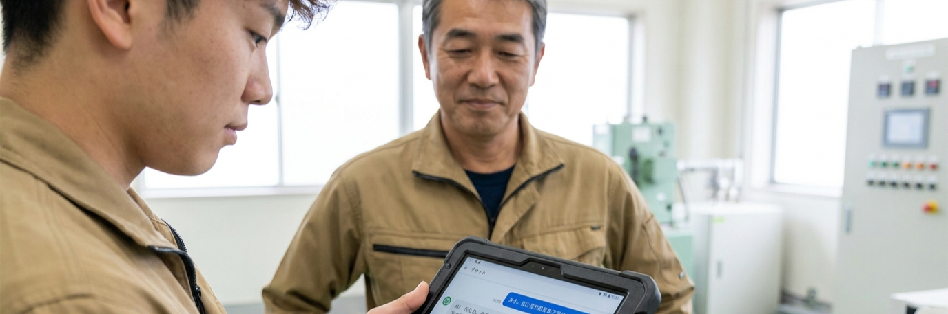 現場の曖昧な質問をAIが自動で具体化し、正しい作業手順の提示率を73%に向上 のプロジェクト概要図解