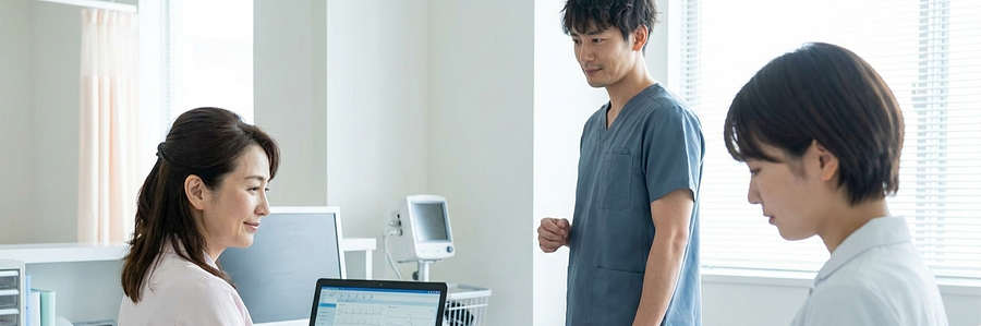 がん患者の問診と看護記録をAIで効率化し、記録時間を約40%短縮