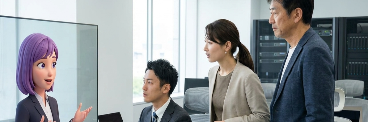 投資の不安をAIアバターで解決し、人間らしい対話型の相談窓口を実現 のプロジェクト概要図解