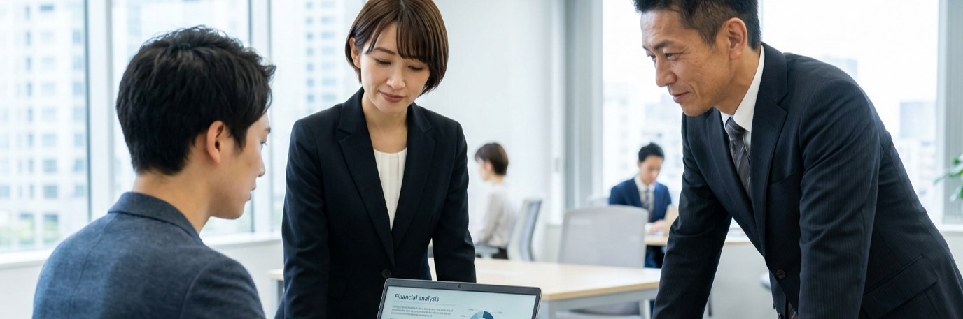 法人営業の属人化を特化型AIで解消し、企業分析や提案書作成の効率化を目指す のプロジェクト概要図解