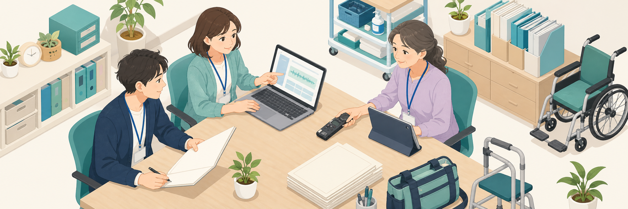 介護の記録作成AIを希望者から広げ、ケアマネの担当件数増につながった社協の進め方 のプロジェクト概要図解