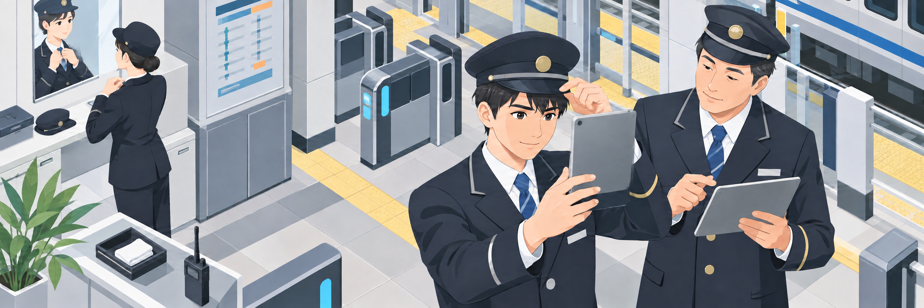 京王電鉄が身だしなみ評価に生成AI、管理職の約8割が肯定し全駅へ展開 のプロジェクト概要図解