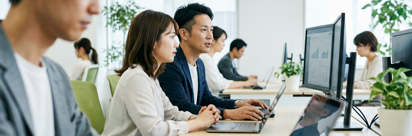 全社業務とFAQ対応をAIで効率化し、月間9300時間の削減を実現 のプロジェクト概要図解