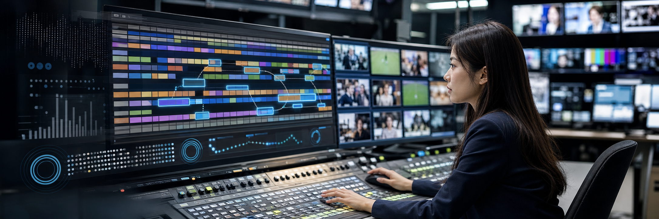フジテレビのCM枠づくりをAIで自動化、年間7,500時間の削減を見込む取り組み のプロジェクト概要図解