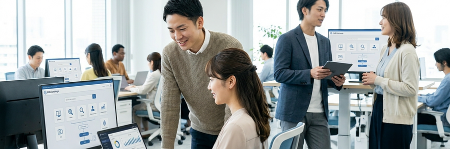 分散した社内情報をAIで一元化し、問い合わせ対応工数を最大70%削減
