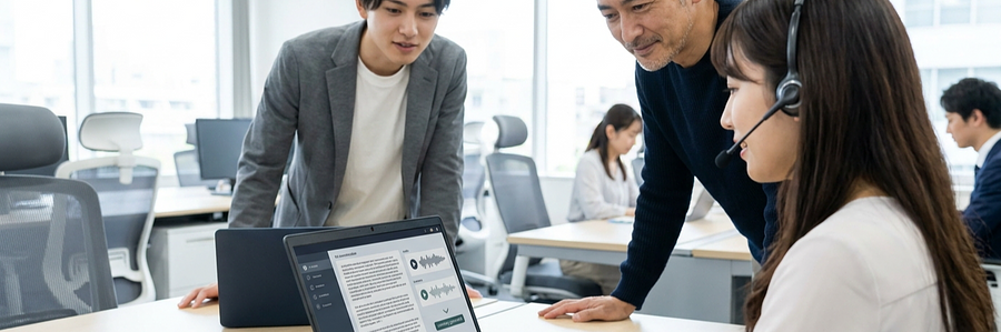 事故対応の通話記録を音声認識と生成AIで自動要約し、顧客対応の時間を創出
