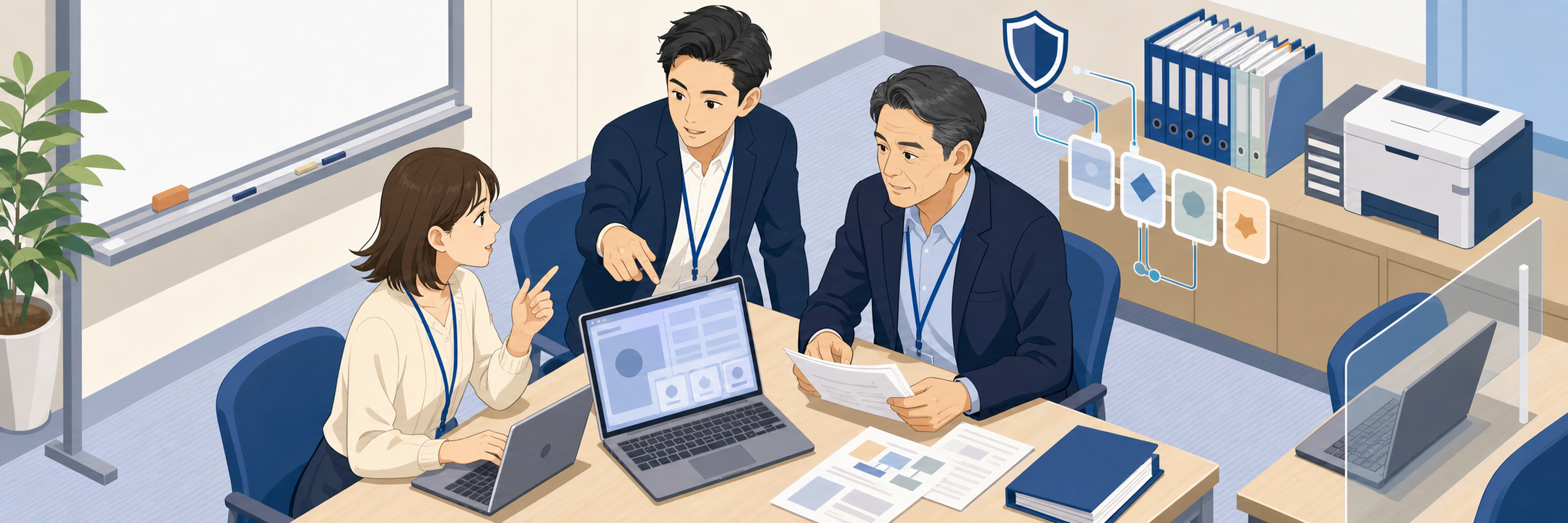 広島県福山市、生成AI活用を広げる職員向け技術サポート研修を2025年度に開始 のプロジェクト概要図解